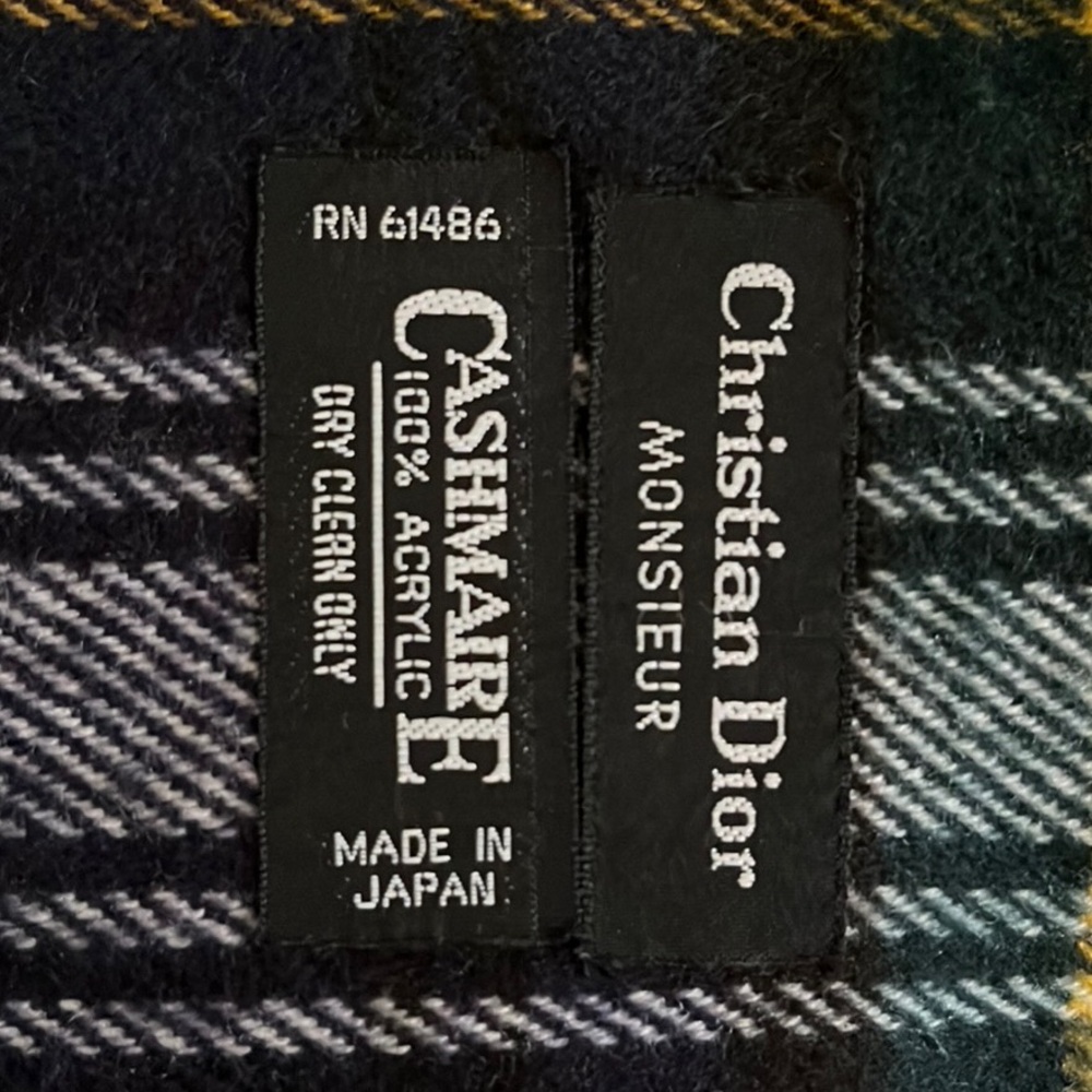 Christian Dior Monsieur Plaid Scarf - Picture 5 of 10